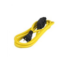 Extensión amarilla de 2 conductores, 2m