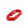 Extensión roja de 3 conductores, 4m