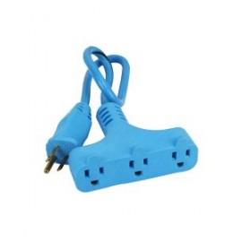 Extensión azul power block 3 conductores 60 cm