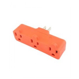 Adaptador naranja tipo "I" con 3 contactos, ...