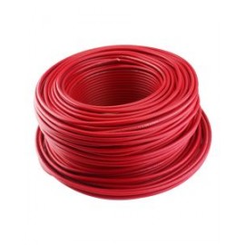 Cable ligero color rojo 10 AWG, 100m